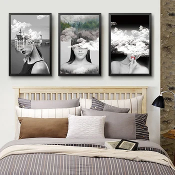 

Abstract Portrait Wall Art Painting Canvas Painting Nordic Poster and Prints Wall Art Picture for Living Room Home Decor
