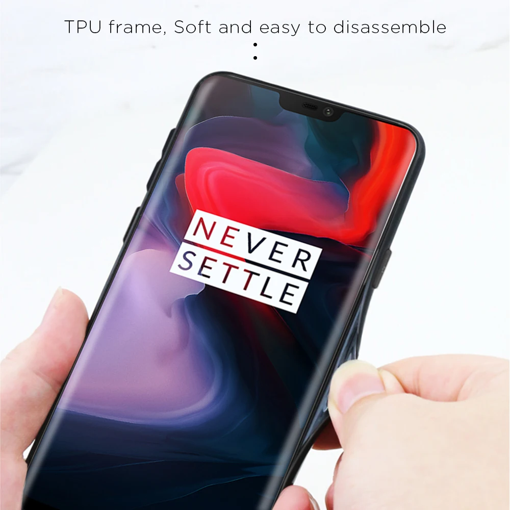 Краучий градиентный чехол из закаленного стекла для One plus Oneplus 7 Pro с силиконовой
