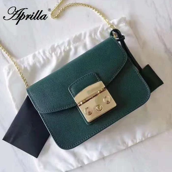 

201# Aprilla Fashion lady Shoulder Bags Luxury Famous Brand Genuine real leather Woman Handbags Women messenger bags