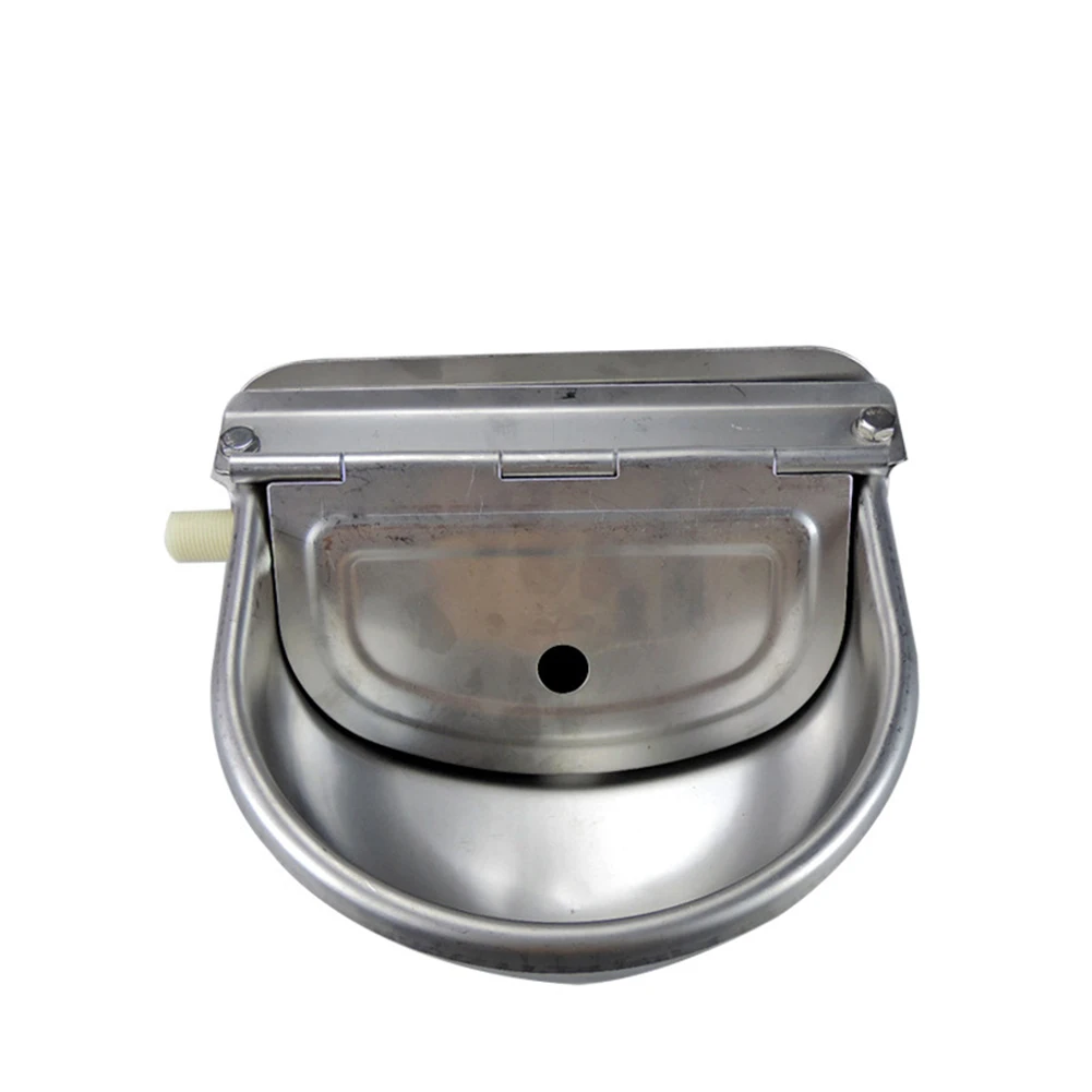 

Supplies Farming With Drain Hole Automatic Float Pet Stainless Steel Sheep Cattle Horse Cow Water Bowl Goat Dog Trough Drink