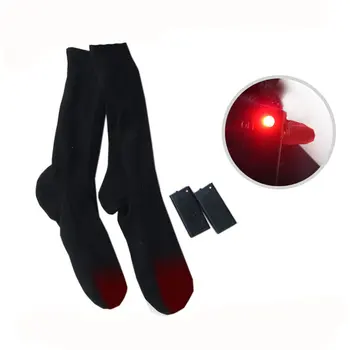 

Adjustable Temperature Electric Heated Socks Thermal Heating Long Cotton Sock For Cold Feet Winter Warm Tool