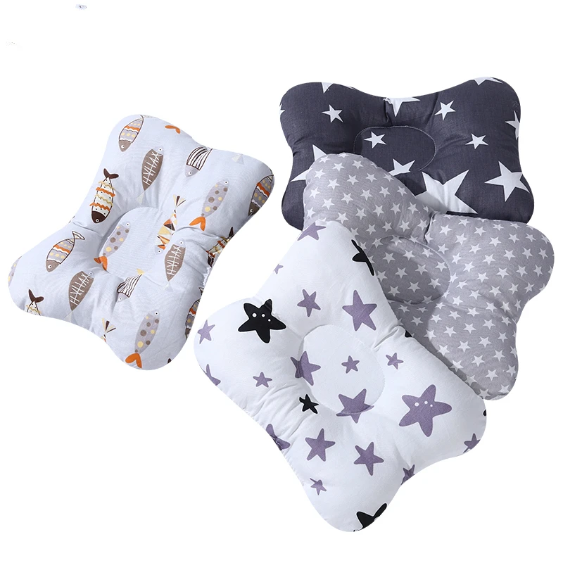 Baby Nursing Pillow Infant Newborn Sleep Support Concave Cartoon Pillow Printed Shaping Cushion Prevent Flat Head cooling mattress pad