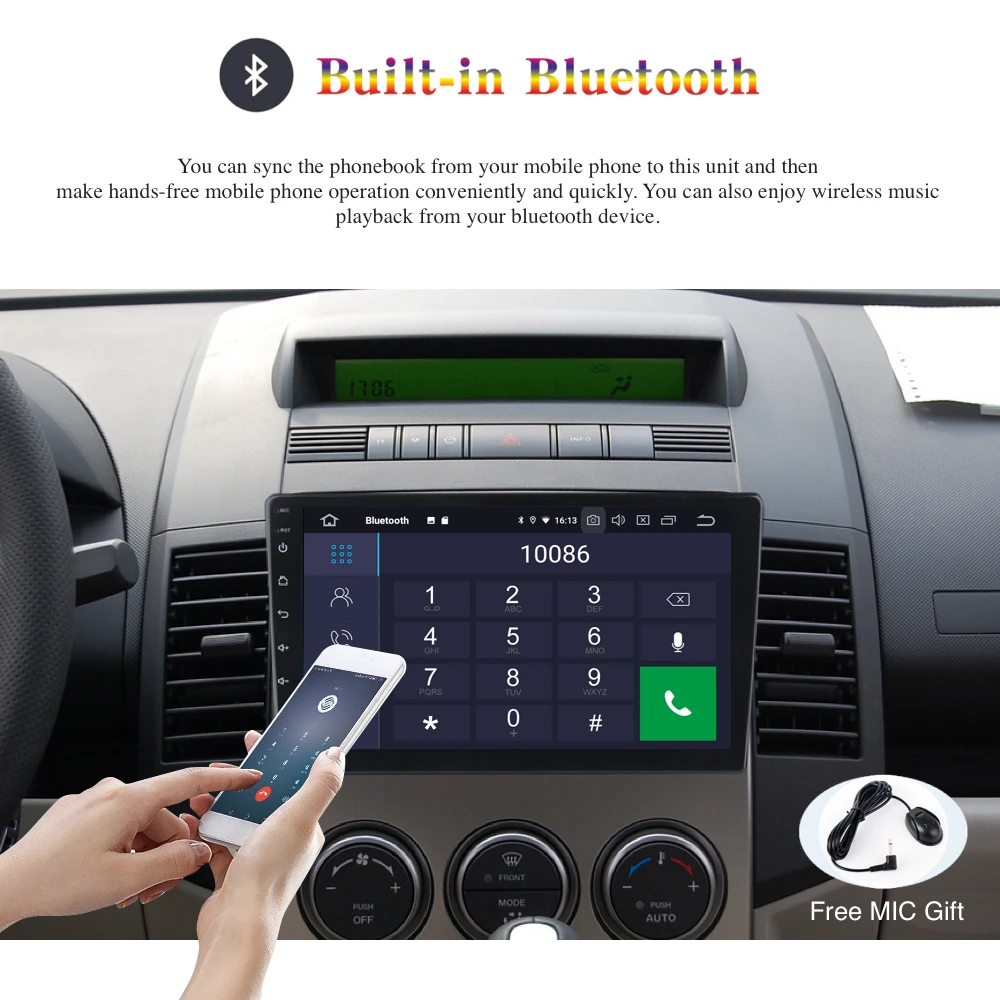 Автомобильный радиоприемник gps для Mazda 5 Android 9,0 2006 2007 2008 2009 2010 ips Экран Авто Стерео DVD плеер+ Navi 4G WI-FI RDS USB AUX карта БТ карты
