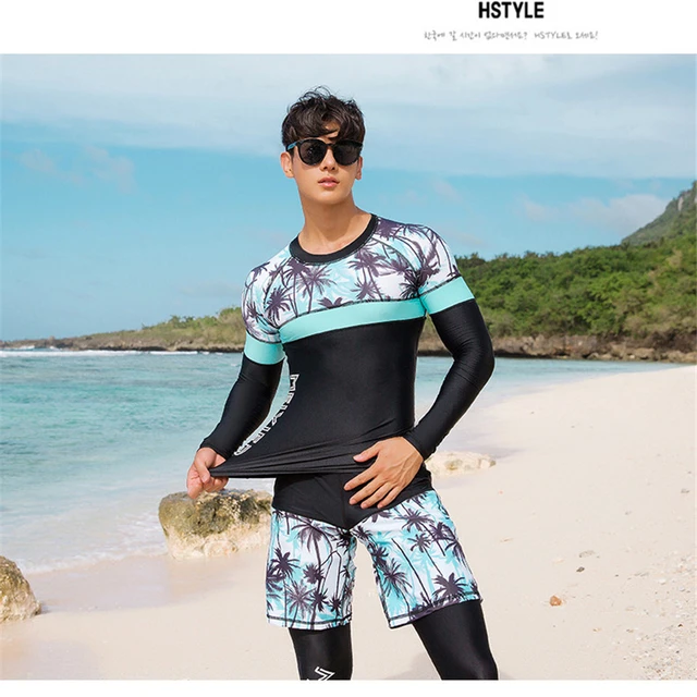 MEIYIER Korean couples swimsuit rashguard men and womens fashion full body  surf bathing suit upf 50 clothing outfits swimwear