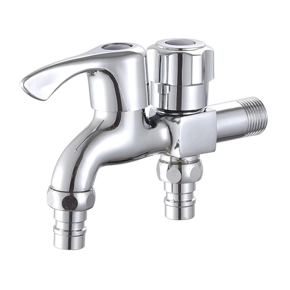 1X Home Garden Faucet Washing Machine Water Tap Faucet Polished Chrome New PS