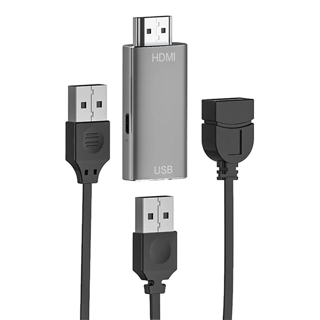 Gray Ouhaobin HDMI кабель usb к HDMI адаптер 4K Ultra HD адаптер конвертер для ноутбука для samsung HDMI конвертер Кабель - Цвет: Gray