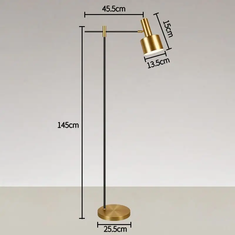 Пост-современный светодиодный Напольная Лампа светильник для спальни скандинавский дом деко освещение гостиной светильники креативные железные вертикальные светильники - Цвет абажура: 1 Head