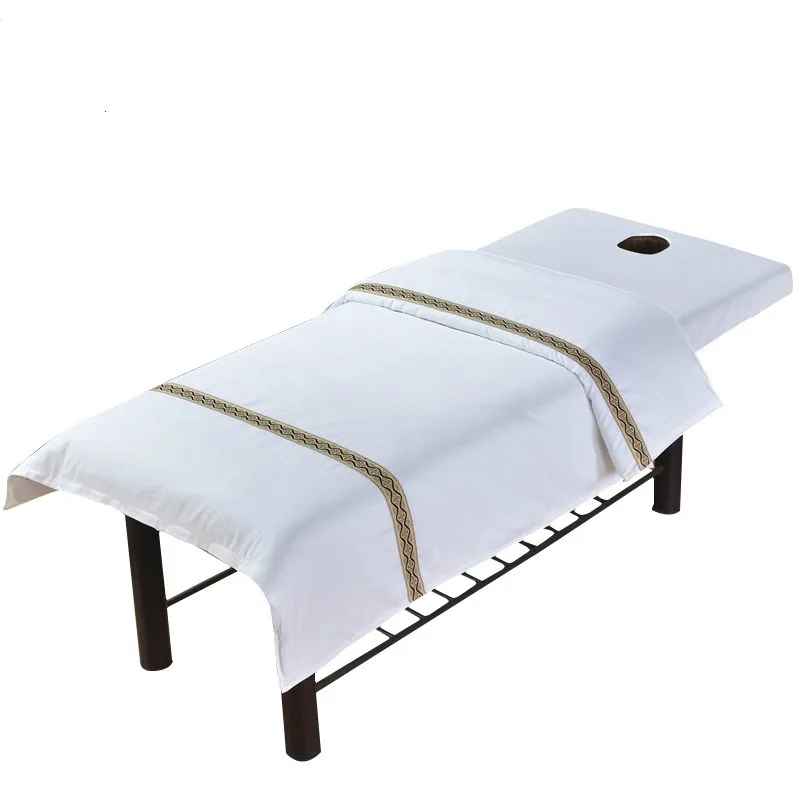 1Pcs 100% Cotton Beauty Salon Dulvet Cover 120x180cm Bed Cover for Beauty Salon SPA Massage Soft Facial Bed Quilt