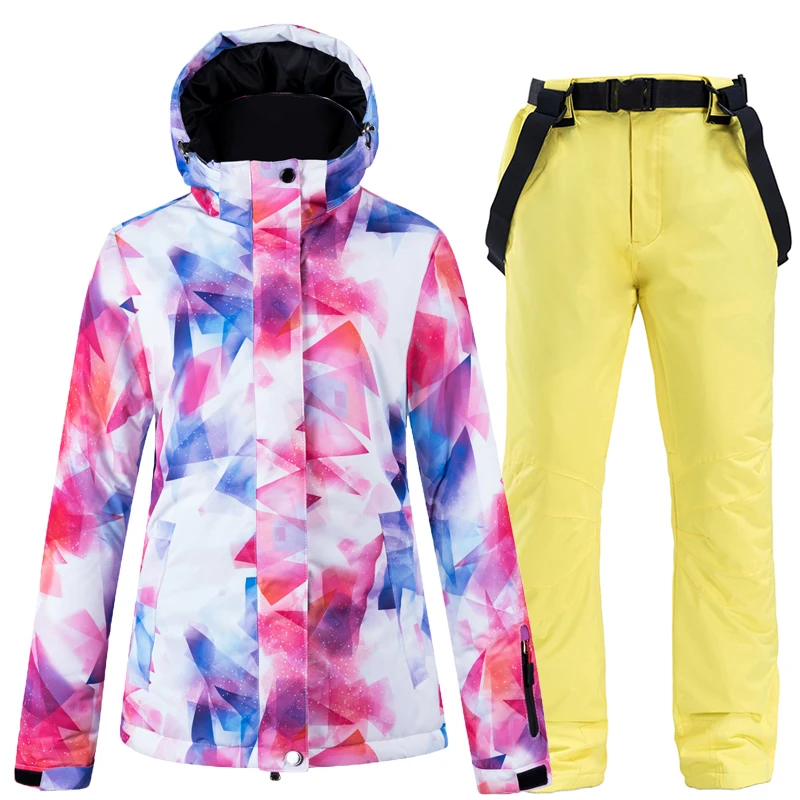 

New Women Waterproof Ski Suits Snowboard Jacket Winter Snow Wear Skiing Jacket Snowboarding Clothing Mountain Coat Pants Set