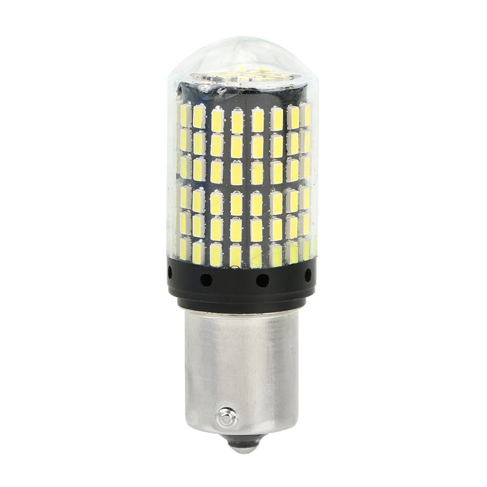 Светодиодный светильник Canbus 3014 144 smd 1 шт. BA15S P21W сигнальная лампа без гипер-вспышки заднего хода автомобильный сигнал поворота