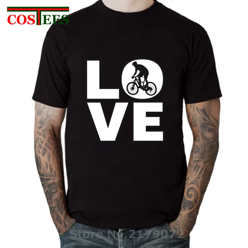 Любовь на горных велосипедах футболка для мужчин с надписью I Love MTB