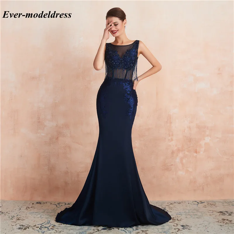Robe De Soiree, вечерние платья Русалочки, прозрачные, с глубоким декольте, с кружевной аппликацией, с открытой спиной, бодикорн, вечерние платья знаменитостей