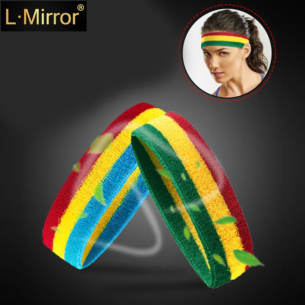 

L.Mirror 1Pcs National Flag Headband for Men and Woman Sweatband Perfect Working Out, Running, Yoga