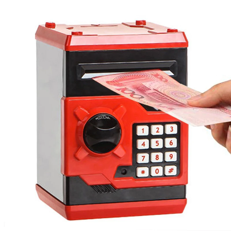 Skup TENBROMAN sejf skarbonka skarbonka pieniądze automatyczne rolki monety pieniężnych dla dzieci skarbonki dla dzieci ATM zmiana może prezent