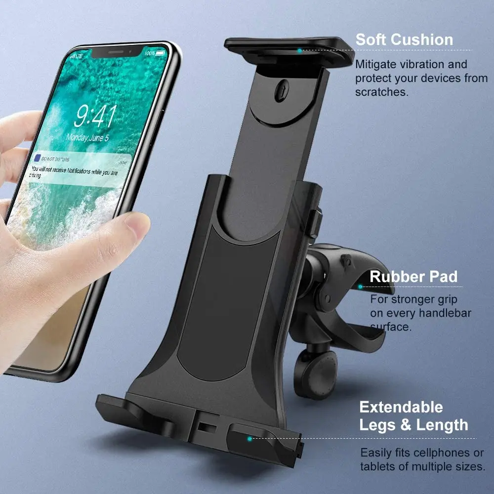 Tablet Holder Stand Mount for iPad Air Pro Bike Phone
