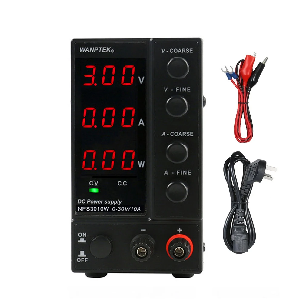 NPS3010W 30V10A Мини светодиодный цифровой дисплей регулируемое переключение постоянного тока лабораторный источник питания Регулируемая мощность для ремонта телефона