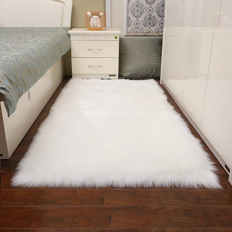 

Australia Wool-like Fabric Carpet Mat Long Velvet Living Room Sofa Bedroom Bedside Blanket Window Cushion Manufacturers Direct S