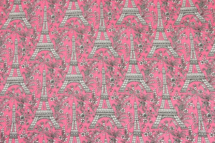 140 см ширина, в скандинавском стиле, с рисунком Эйфелевой башни, хлопковая ткань для мальчиков, Комплект постельного белья, домашний текстиль, занавески, наволочки, сделай сам