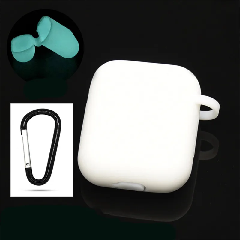 

Luminous Case for Airpods for I7 9s I7s Bluetooth Headset Protective Cover Silicon with Buckle for IPhone Earphone Accessory
