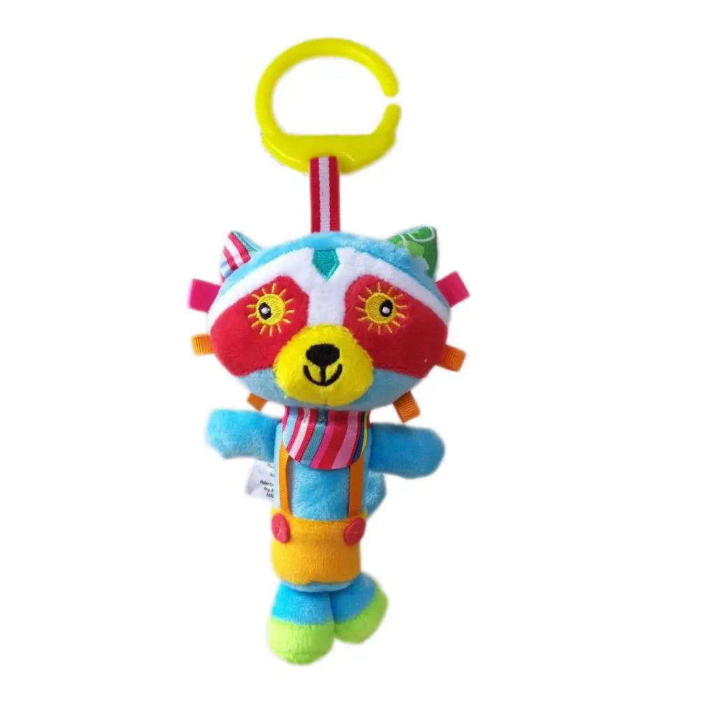 RCtown Toys Мобильная коляска детская игрушка кровать колокольчики погремушки зажим детская коляска подвеска на коляску кроватку детские игрушки 0-12 месяцев - Цвет: Raccoon