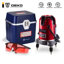 DEKO LL5 серия 5 линий 6 точек лазерный уровень самонивелирующийся многоцелевой перекрестный наружный режим наклона может использоваться с штативом