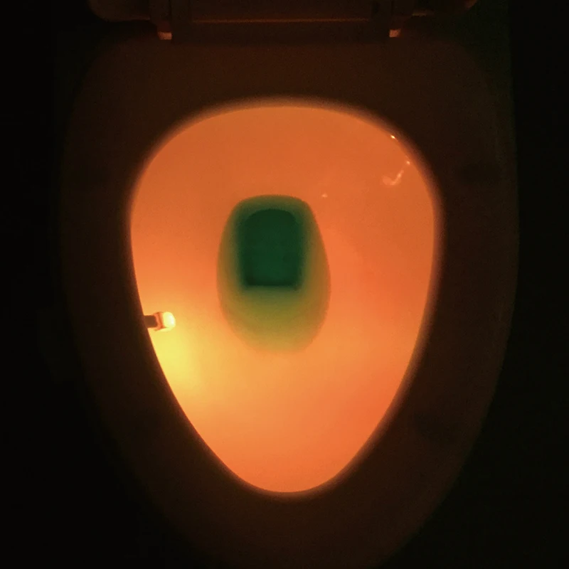 Светодиодный ночник WC Туалет водонепроницаемый PIP датчик движения Ванная комната Туалет свет ночная подсветка