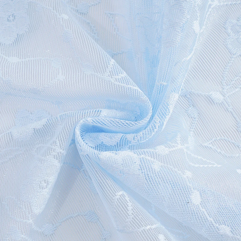 Маленькая часть нигерийской кружевной сетки тюль ткани белый кружевной цветок ткани для шитья платья или юбки DIY TJ0382