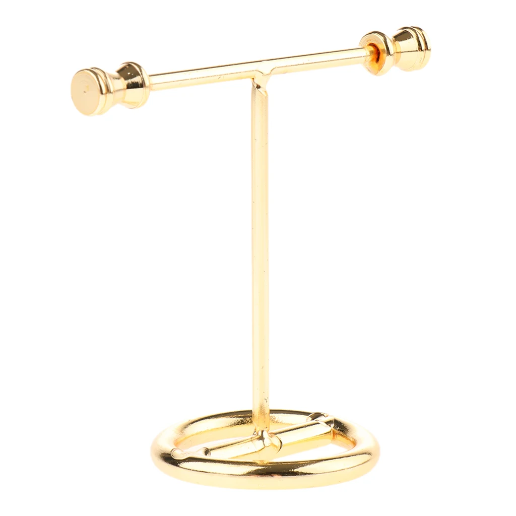 Jewelry Display Stand Show Rack Metal Alloy Gold Earring Rack Hanging Jewelry Rack for Earrings Necklace Jewelry Storage 