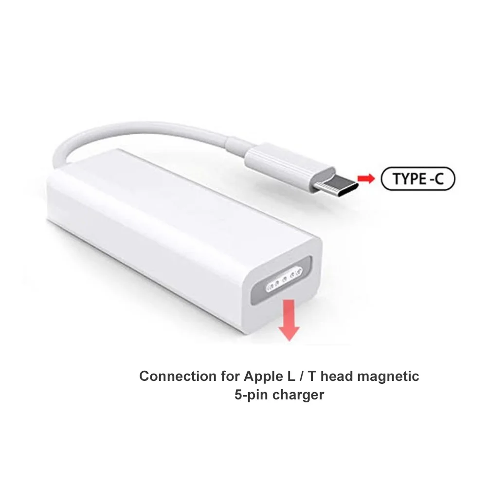 60W Type T Charger Compatible for Apple Macbook | 16.5V - 3.65A | MagSafe