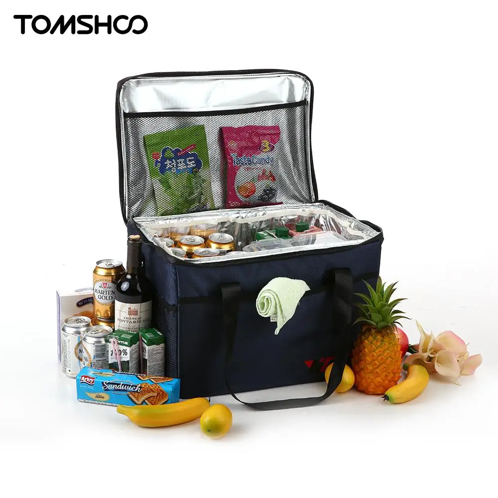 

10L/18L/28L/37L/47L Outdoor Picnic Bags Large Capacity Lunch Bag Cooler Tote Grocery Bag Food Delivery Carrier Bag Box