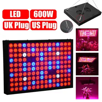 

NEW LED Plant Grow Light 600W High-power Full Spectrum for Indoor Plants Seed Veg Bloom Fruit Plants Lamp US Plug/UK Plug