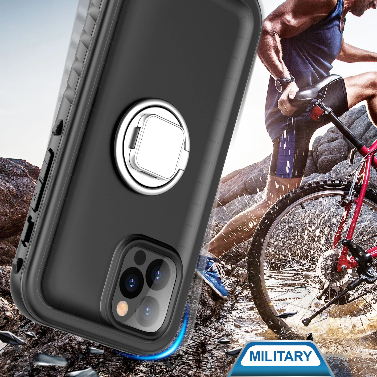 Cozycase Coque pour iPhone 13 Mini Étanche Antichoc - 360 Degre