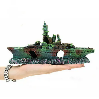 

Water Shipwreck Ship Background Background Warship Remnant Box Landscaping Decoration Ornaments Fish Tank Landscaping Match