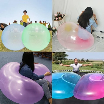 

Baby Outdoor Bubble Balls Soft Squishys Air Water Filled Balloons Blow Up For Children Summer Outdoor Games bath Balloon Toys