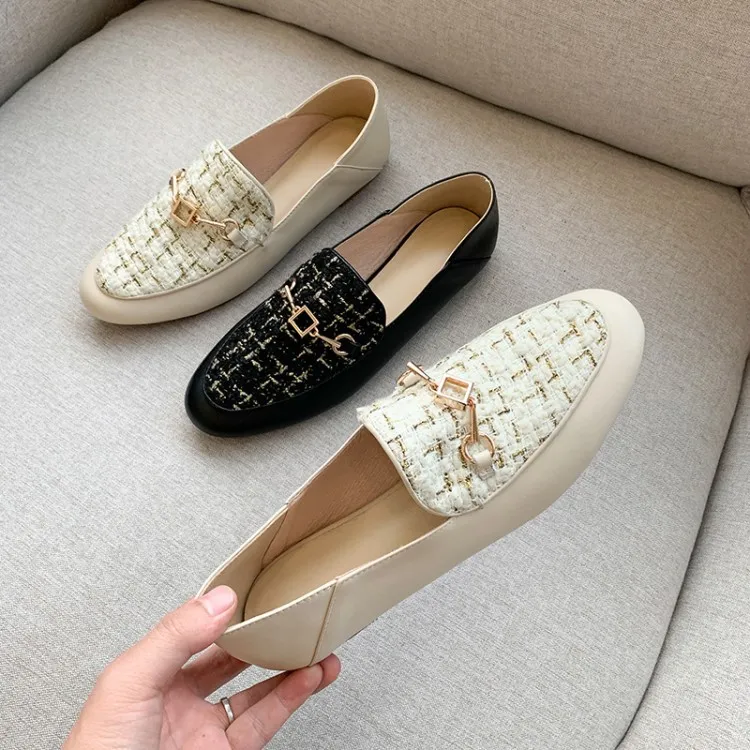 

Graceful Korean-style Loafers Women's 2020 Spring New Style Genuine Leather Soft Bottom Korean-style Casual Loafers WOMEN'S Shoe