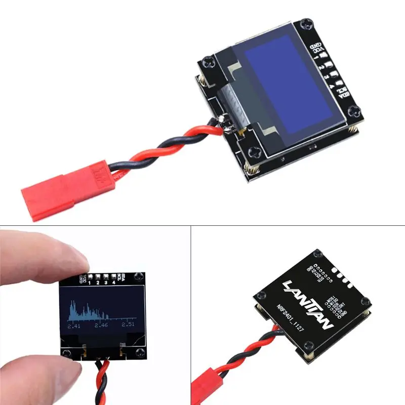 

Portable Pocket Handheld Spectrum Analyzer High Sensitivity 2.4G Band OLED Display RC Tester Meter