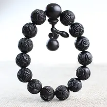 Отстраняйтесь от невезения молния общий jujube деревянные бусины «Лотос» бусины браслет ручной серии для мужчин и женщин пожилых led Подарки