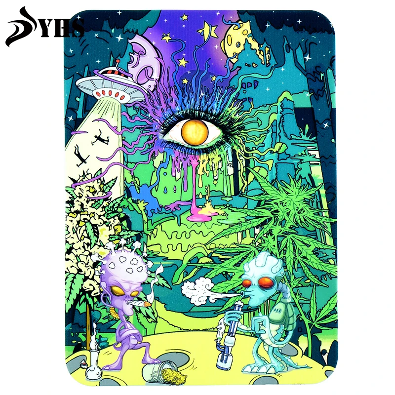 10.8'' x 7.8'' Silicone Dab Mat for Wax and Concentrates Non Stick Custom Logos and Designs