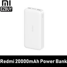 Xiaomi Redmi внешний аккумулятор 20000 мАч 2USB 4 телефона 18 Вт эффективная практичная Зарядка для iPhone Xiaomi смешанное качество