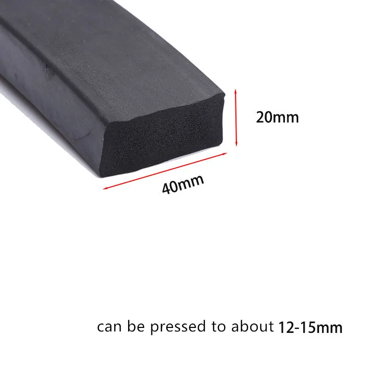 Barra de esponja de borracha epdm, faixa