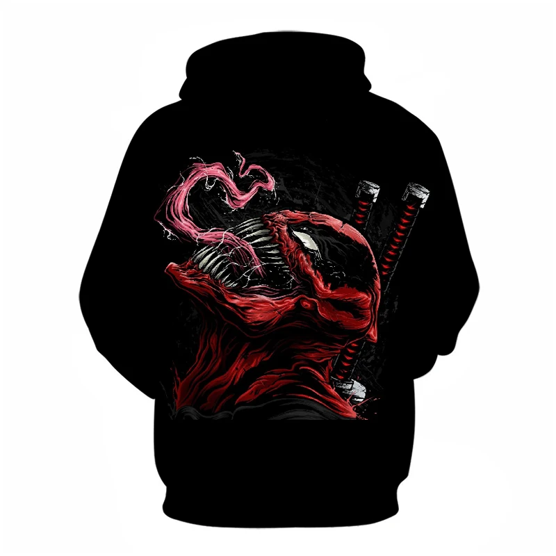 Мужская толстовка с капюшоном 3D Venom Fashion Ms. Hoodie свободный жакет с капюшоном уличная художественная Высококачественная индивидуальная осенняя куртка с человеком-пауком новая