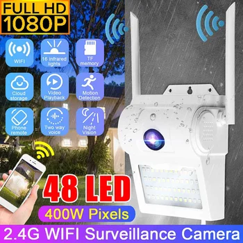 

Hot Sales 1080P Security Camera 2.4G Wifi Outdoor Indoor 48 LED IR Led Night Vision Day & Night Surveillance