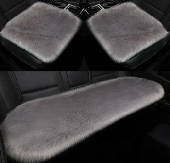 

Plush car interior cushion set thermal cushion cushion artificial wool cushion fluffy and comfortable interior accessories