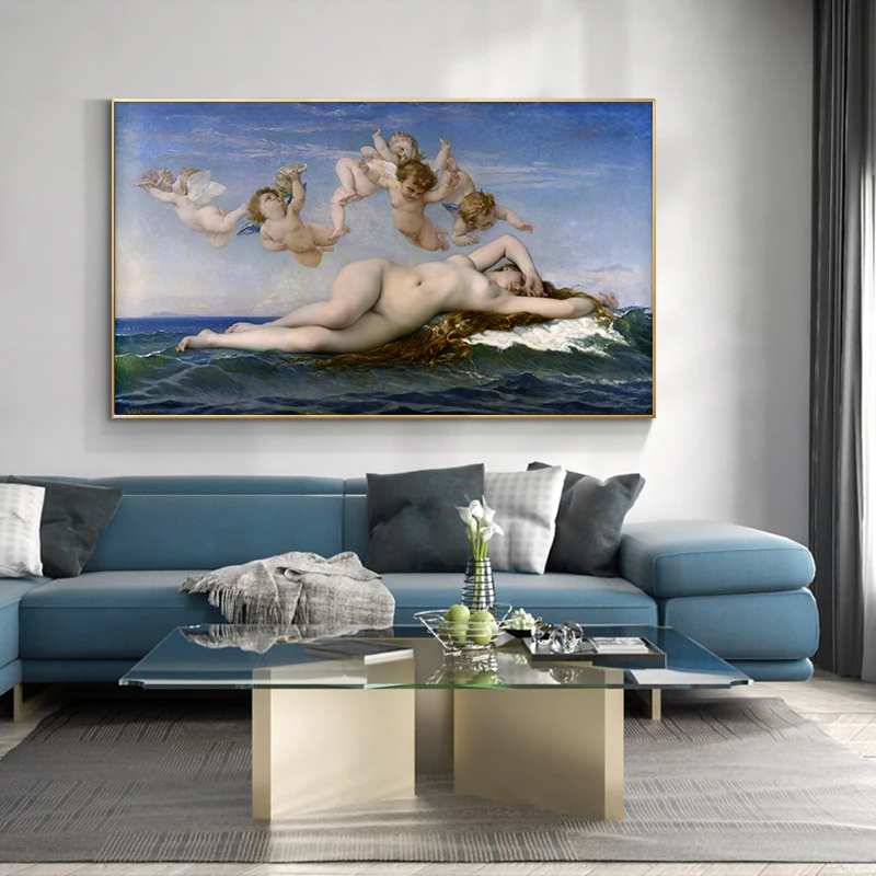 The Birth of Venus by Alexandre Cabanel Printed on Canvas