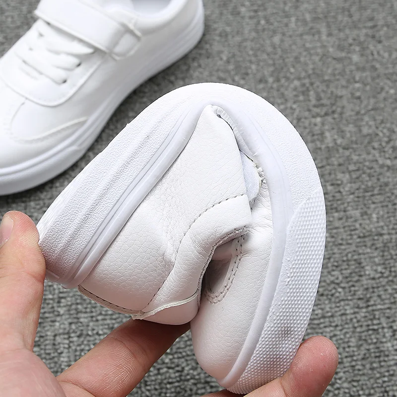 Kid Shoes Children Boys Girls Sneakers Solid Color White Baby Leisure Canvas shoes Primary School Shoes Soft Bottom SSJ015