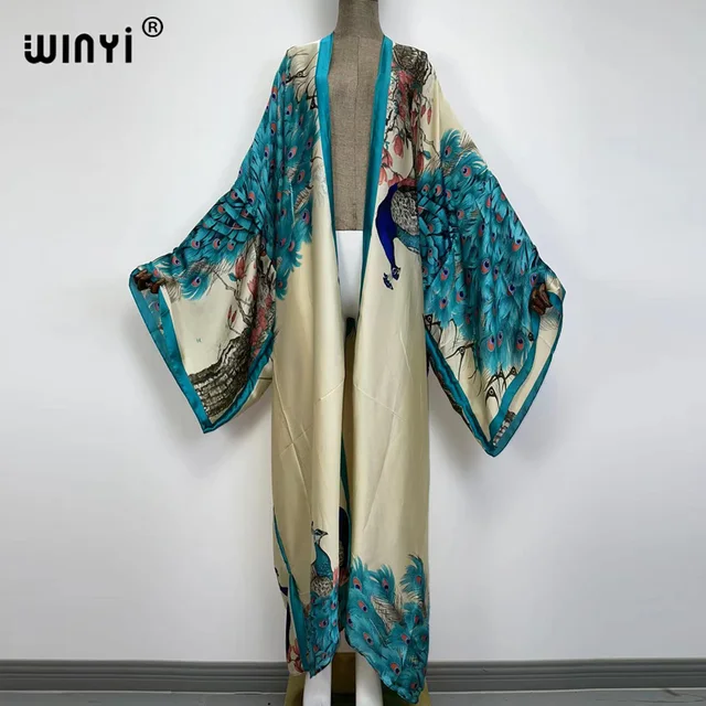 Europe WINYI new tunic bikini sweet lady pink boho Cardigan stitch Cocktail sexcy Boho Maxi Holiday Batwing Sleeve KIMONO mujer 51