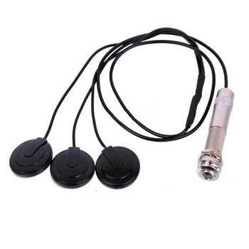 

Pickup Music Instrument Metal Universal Violin 6.35mm Piezo Ukulele Acoustic Guitar Mandolin 3 Transducer Durable Accessories