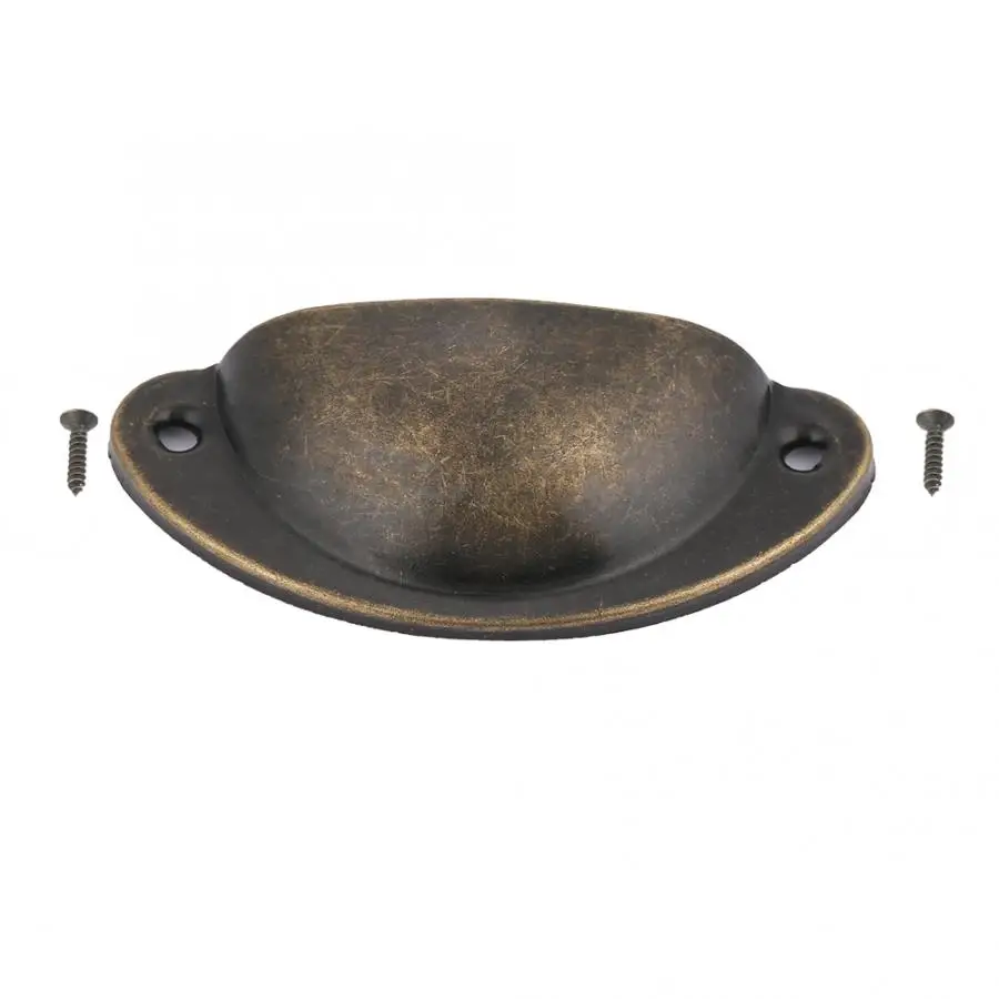 

Metal Drawer Cabinet Furniture Knob Antique Shell Pull Handle Handware Fitting