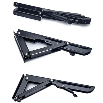 

2PCS Decorative wall mounted shelf e folding foldable metal bearing table support brackets factory ,400mm x 150mm