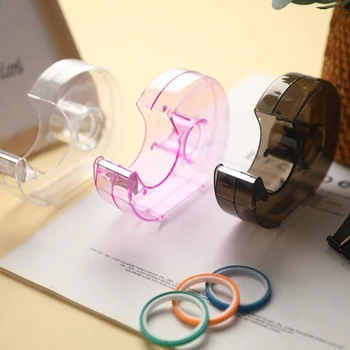 Random Color Tape Dispenser Cutting Student  Tape Dispenser Acrylic Stationery